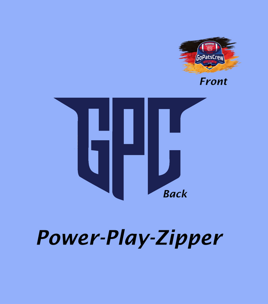 Power Play Zipper - Big Initials Flag Connection