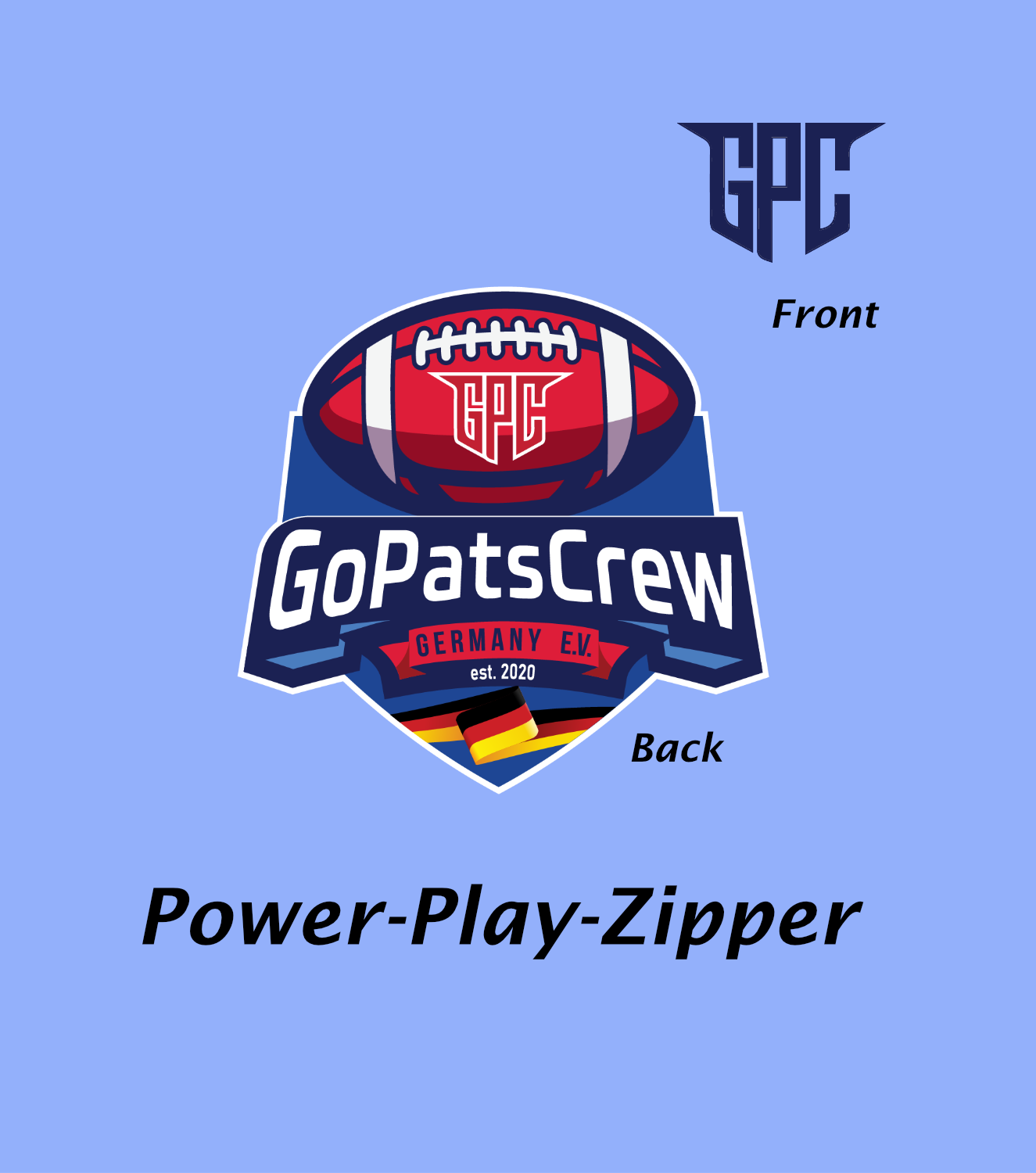 Power Play Zipper - Big Original Initials Connection