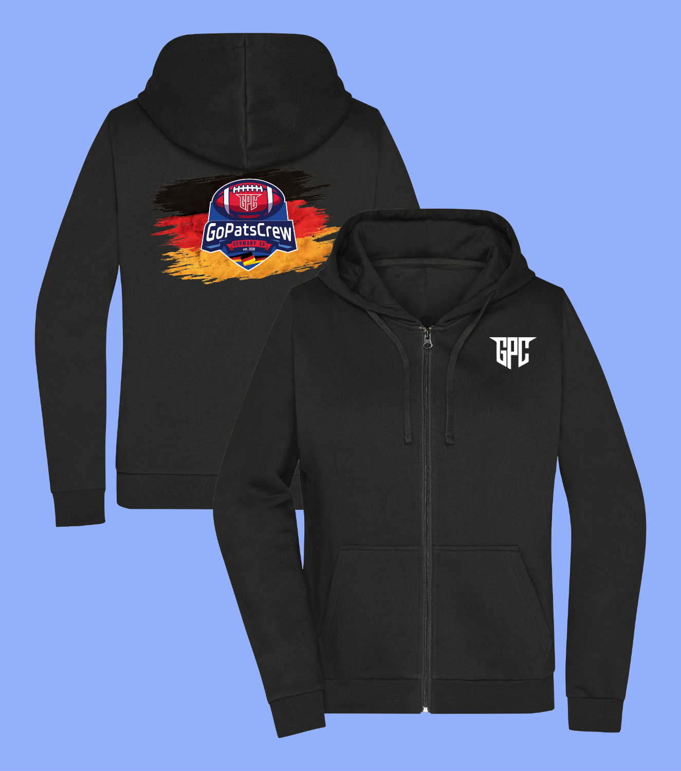 Power Play Zipper - Big Flag Initials Connection