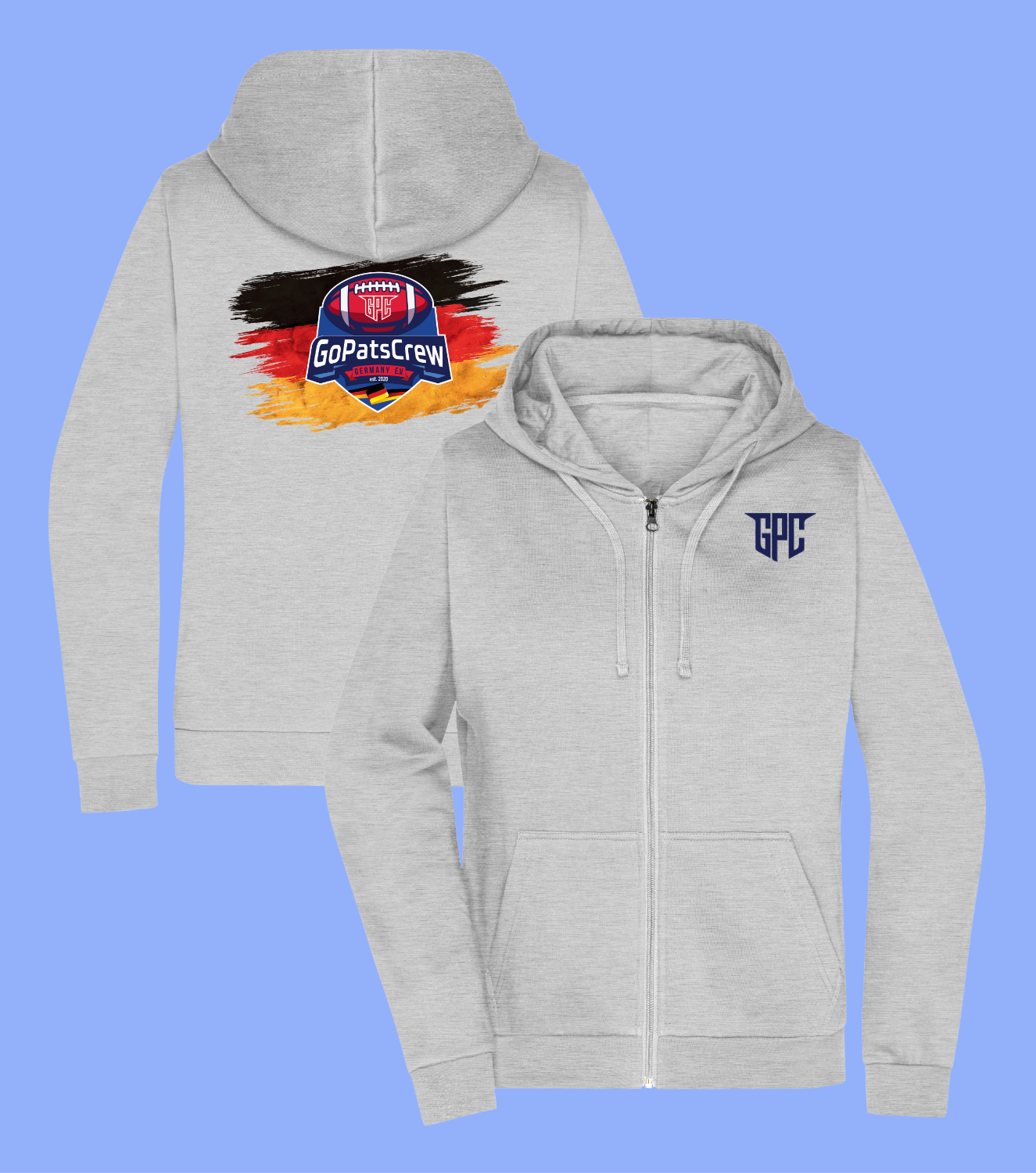 Power Play Zipper - Big Flag Initials Connection