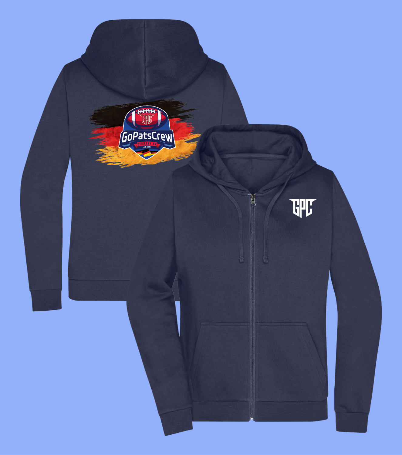 Power Play Zipper - Big Flag Initials Connection