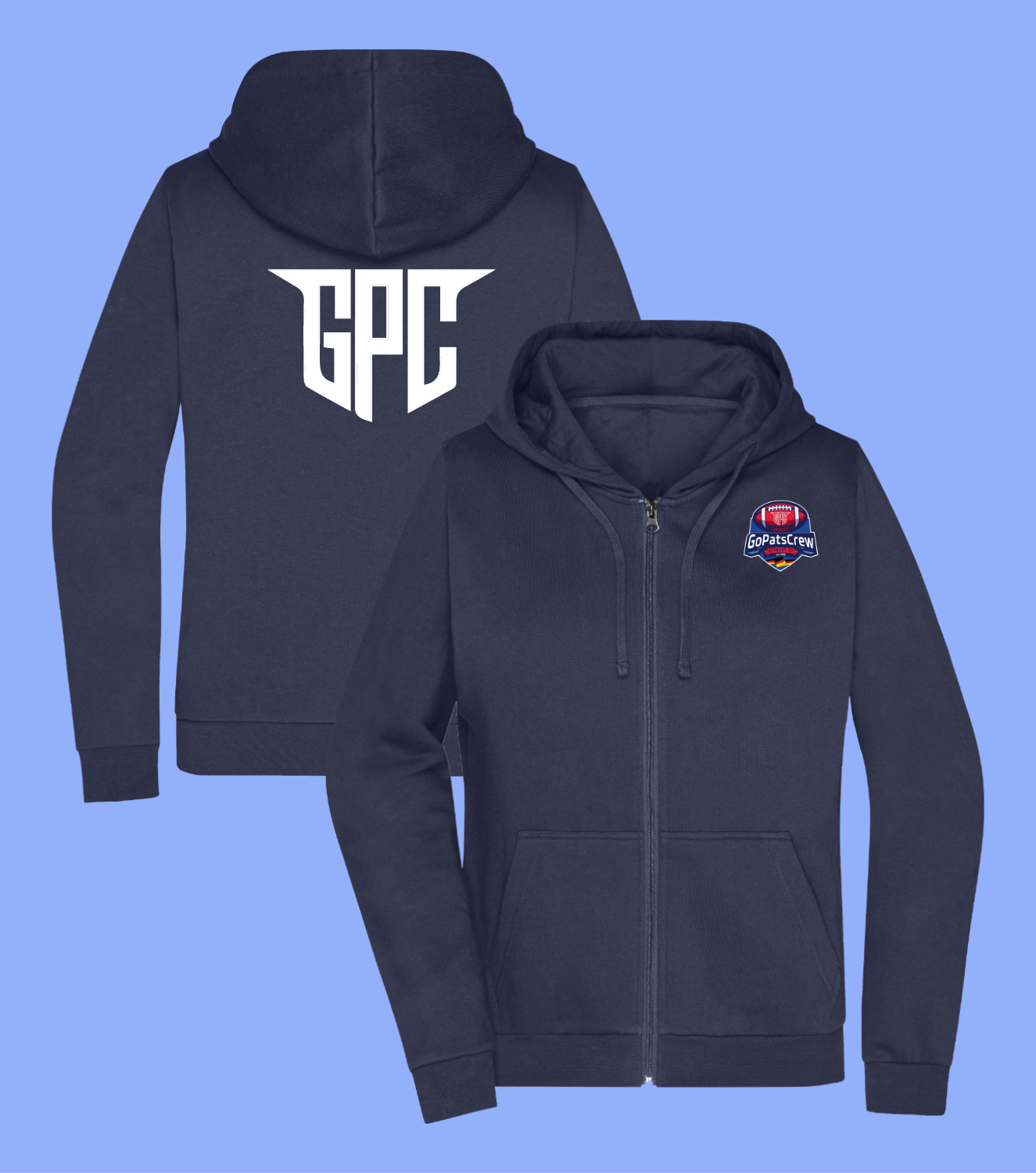 Power Play Zipper - Big Initials Original Connection