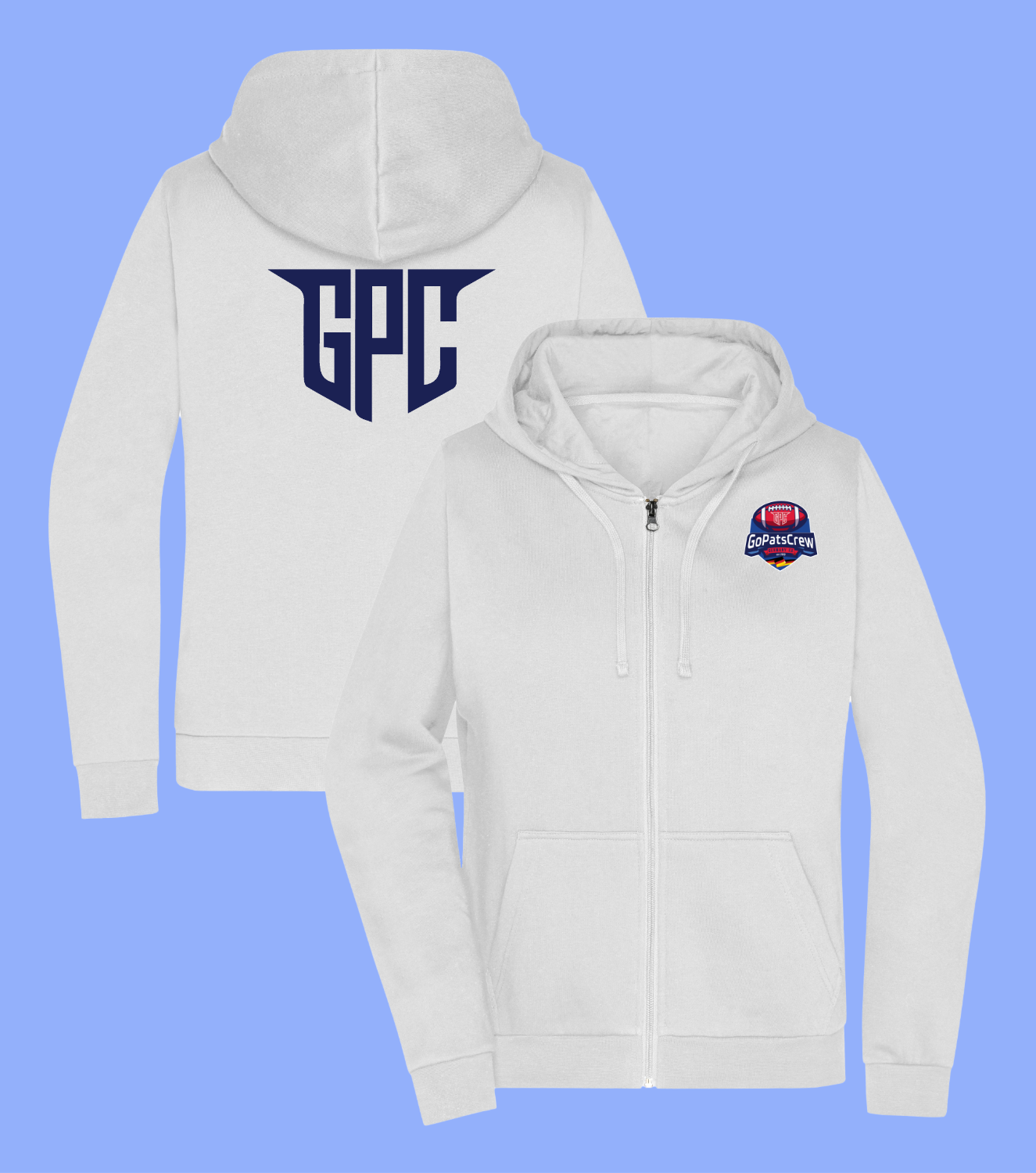 Power Play Zipper - Big Initials Original Connection