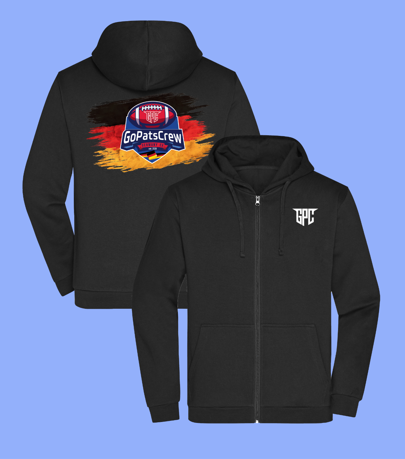 Power Play Zipper - Big Flag Initials Connection