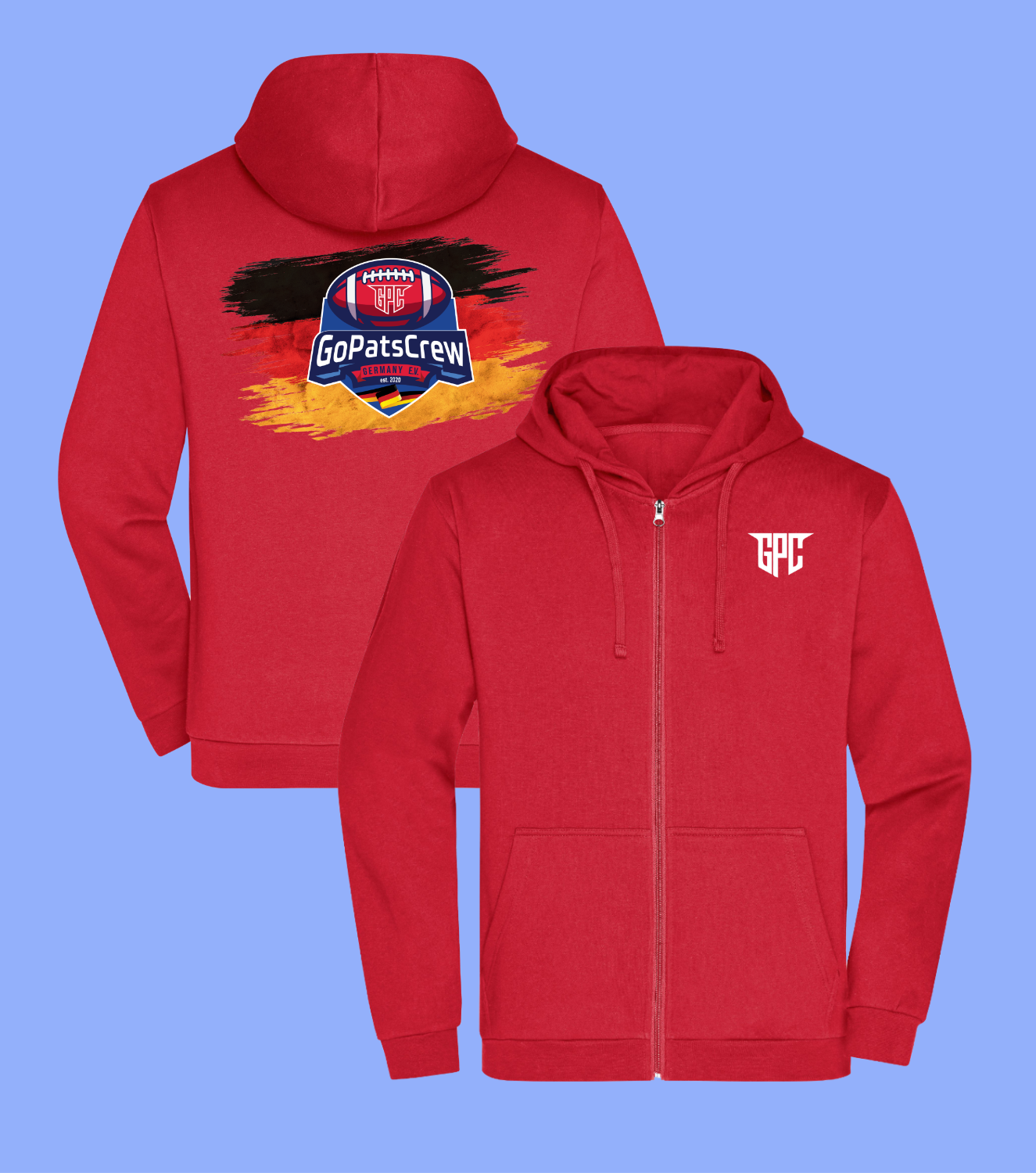 Power Play Zipper - Big Flag Initials Connection