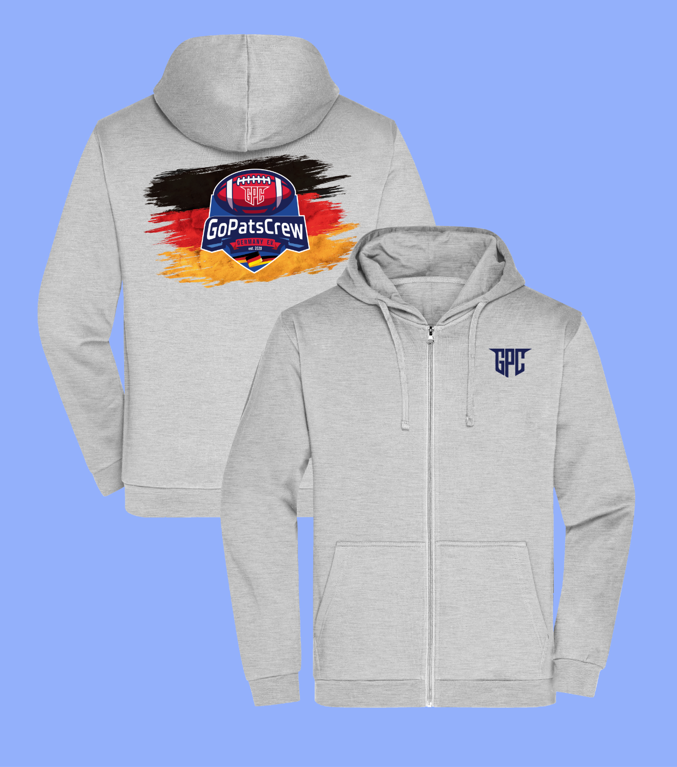 Power Play Zipper - Big Flag Initials Connection