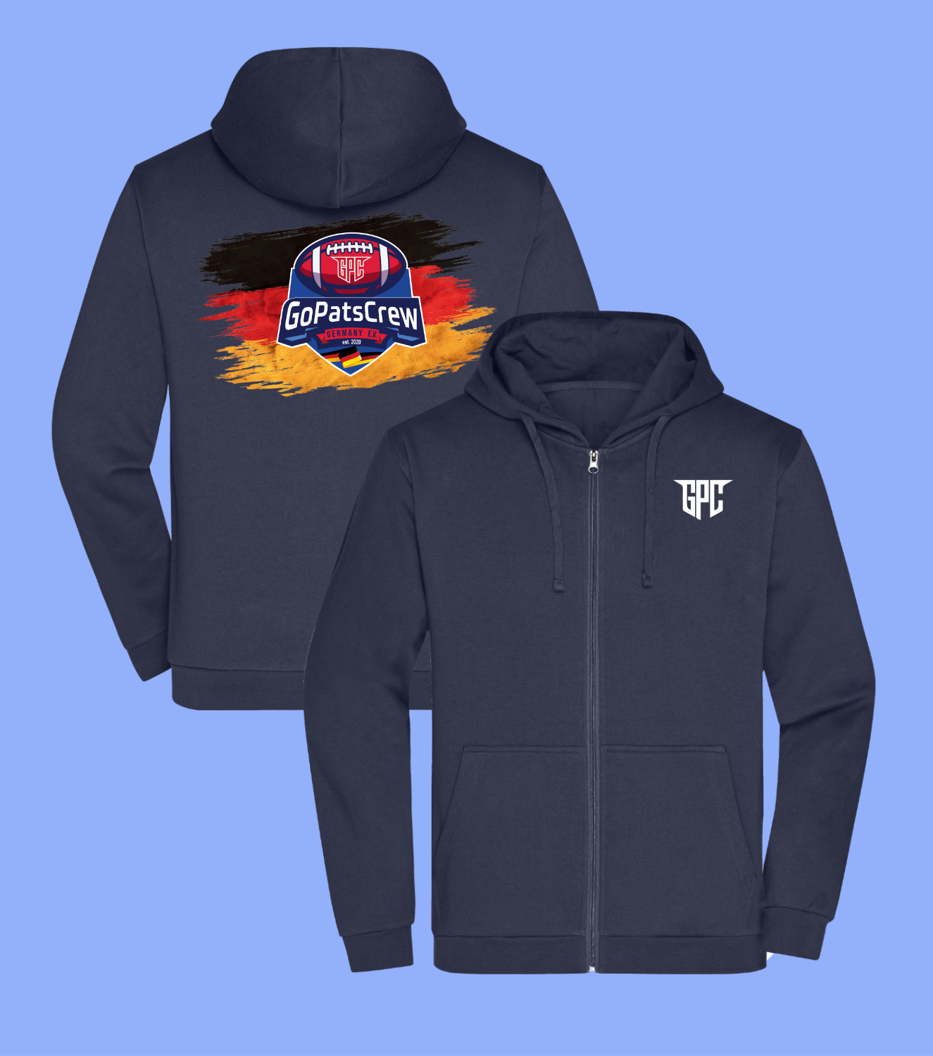 Power Play Zipper - Big Flag Initials Connection